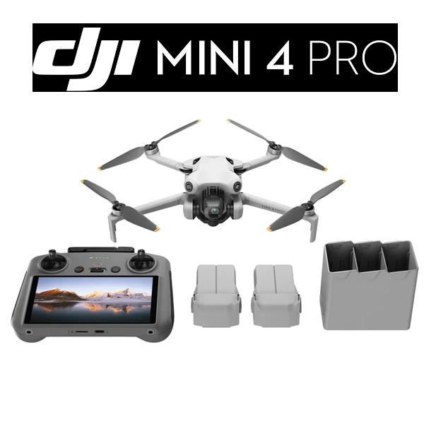 Drone Dji Mini 4 Pro 4k Uhd Control Rc2 - Combo 3 Baterias