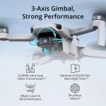 Drone Dji Mini 4k, distancia 10 km, cámara 4k, color plateado