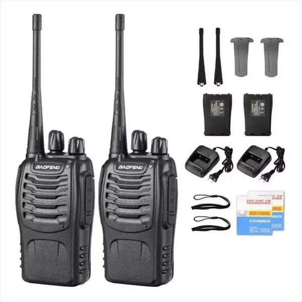 Radio Walkie Talkie Baofeng Bf 888S Uhf X2 Bateria 2800M Ah